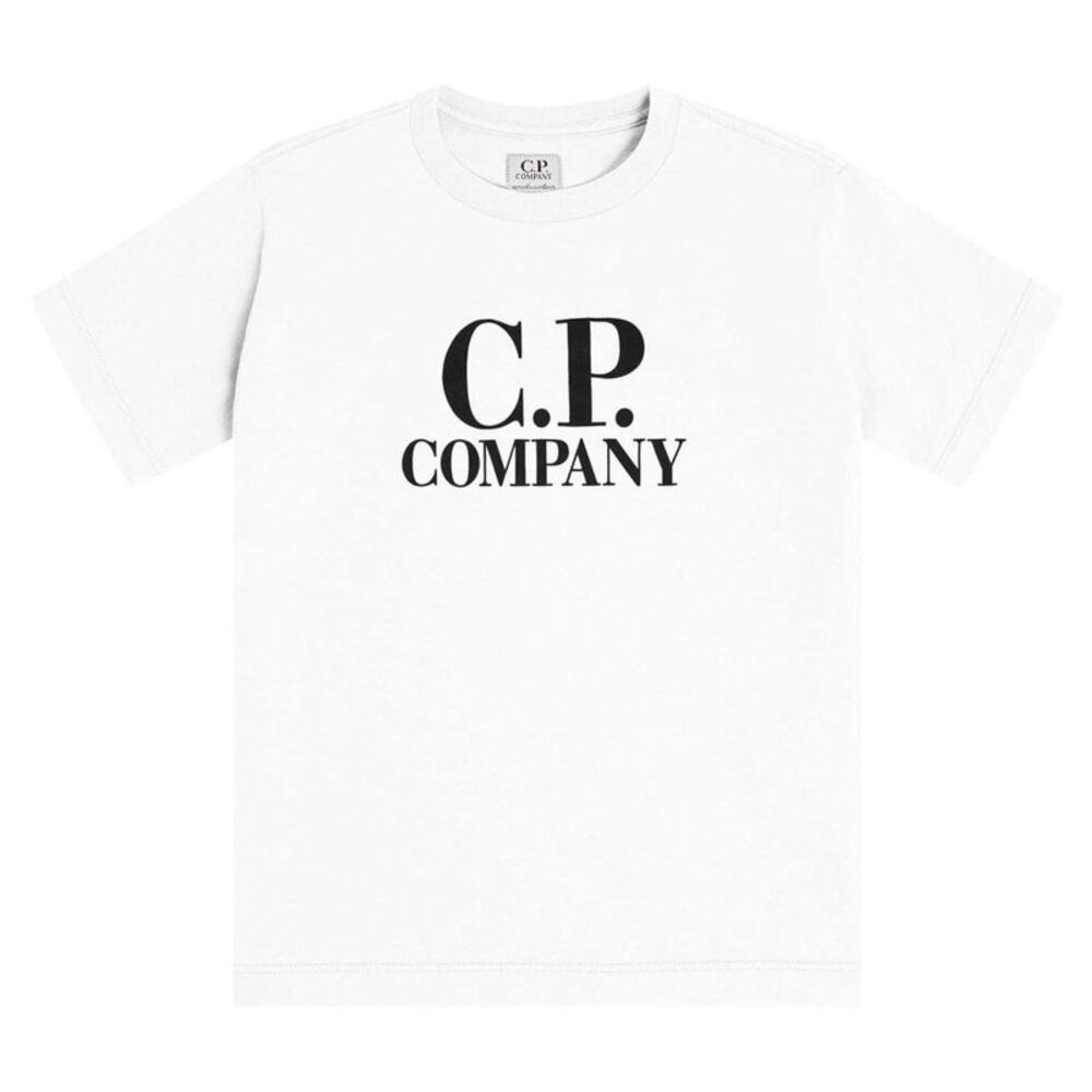 C.P. Company Boys Goggles Cotton Regular T-Shirt / White